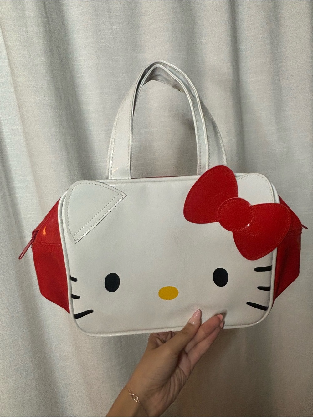 Hello Kitty White and Red Bow Tote Bag